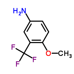 4-甲氧基-3-三氟甲基苯胺结构式