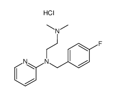 N-(4-fluoro-benzyl)-N',N'-dimethyl-N-[2]pyridyl-ethylenediamine, hydrochloride Structure