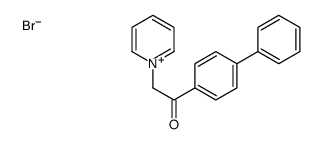 1-(4-phenylphenyl)-2-pyridin-1-ium-1-ylethanone,bromide结构式