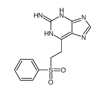 6-[2-(benzenesulfonyl)ethyl]-7H-purin-2-amine结构式