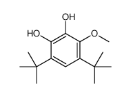 4,6-Di-tert-butyl-3-methoxycatechol结构式
