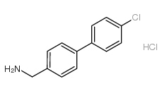 [4-(4-Chlorophenyl)phenyl]methylamine hydrochloride Structure