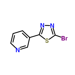 3-(5-Bromo-1,3,4-thiadiazol-2-yl)pyridine Structure