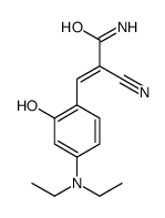 2-cyano-3-[4-(diethylamino)-2-hydroxyphenyl]prop-2-enamide Structure