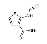 2-formylaminothiophene-3-carboxamide结构式