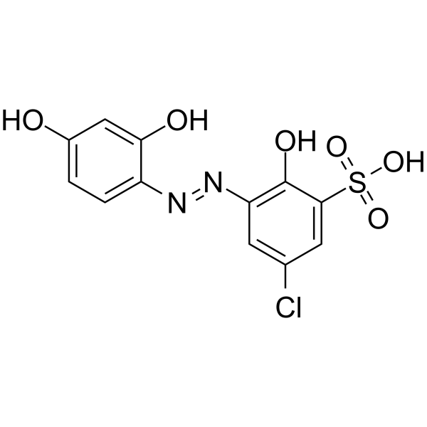 Benzenesulfonic acid,5-chloro-3-[2-(2,4-dihydroxyphenyl)diazenyl]-2-hydroxy- picture