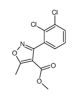 3-(2,3-dichloro-phenyl)-5-methyl-isoxazole-4-carboxylic acid methyl ester Structure