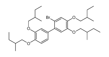 1-[3,4-bis(2-methylbutoxy)phenyl]-2-bromo-4,5-bis(2-methylbutoxy)benzene Structure