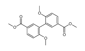 dimethyl 6,6'-dimethoxybiphenyl-3,3'-dicarboxylate Structure