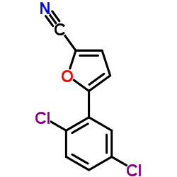 5-(2,5-二氯苯基)-2-甲酰腈结构式