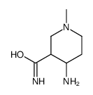 3-Piperidinecarboxamide,4-amino-1-methyl-(9CI) Structure