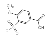 3-(氯磺酰基)-4-甲氧基苯甲酸结构式