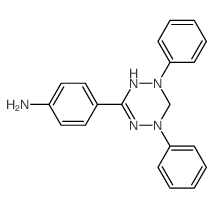 1,2,4,5-Tetrazin-1(2H)-yl,6-(4-aminophenyl)-3,4-dihydro-2,4-diphenyl- (9CI)结构式