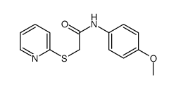 N-(4-methoxyphenyl)-2-pyridin-2-ylsulfanylacetamide Structure