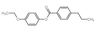 4-丙基苯甲酸对乙氧基苯酚酯结构式