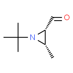 2-Aziridinecarboxaldehyde, 1-(1,1-dimethylethyl)-3-methyl-, cis- (9CI)结构式