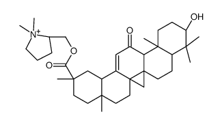 (1,1-dimethylpyrrolidin-1-ium-2-yl)methyl (2S,4aS,6aR,6aS,6bR,8aR,10S,12aS,14bR)-10-hydroxy-2,4a,6a,6b,9,9,12a-heptamethyl-13-oxo-3,4,5,6,6a,7,8,8a,10,11,12,14b-dodecahydro-1H-picene-2-carboxylate Structure