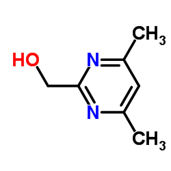 (4,6-二甲基嘧啶-2-基)甲醇结构式