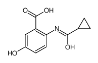 2-[(环丙基羰基)氨基]-5-羟基苯甲酸结构式