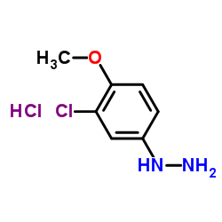 3-氯-4-甲氧基苯肼盐酸盐结构式