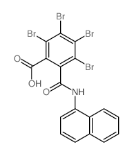 Benzoic acid,2,3,4,5-tetrabromo-6-[(1-naphthalenylamino)carbonyl]- Structure
