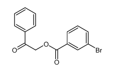 3-Bromobenzoic acid phenacyl ester Structure