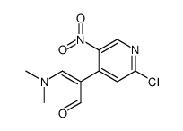 2-(2-chloro-5-nitropyridin-4-yl)-3-(dimethylamino)prop-2-enal Structure