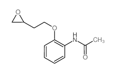 N1-[2-(环氧乙烷-2-基甲氧基)苯基]乙酰胺结构式