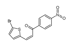 3-(5-bromothiophen-2-yl)-1-(4-nitrophenyl)prop-2-en-1-one结构式