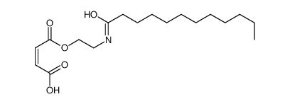 (Z)-2-Butenedioic acid hydrogen 1-[2-[(1-oxododecyl)amino]ethyl] ester结构式