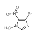 4-溴-1-甲基-5-硝基-1H-咪唑结构式