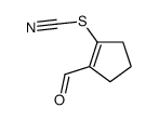 (2-formylcyclopenten-1-yl) thiocyanate Structure