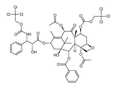 3'-N-debenzoyl-3'-N-Troc-7-Troc-paclitaxel Structure