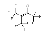 2-chloro-1,1,1,4,4,4-hexafluoro-3-(trifluoromethyl)but-2-ene结构式