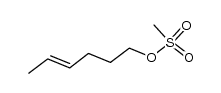 methanesulfonic acid (E)-4-hexenyl ester Structure