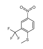 1-methylsulfanyl-4-nitro-2-(trifluoromethyl)benzene Structure