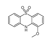 1-methoxy-10H-phenothiazine 5,5-dioxide结构式