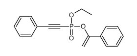 2-[ethoxy(1-phenylethenoxy)phosphoryl]ethynylbenzene结构式