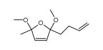 2-but-3-enyl-2,5-dimethoxy-5-methyl-2,5-dihydro-furan结构式