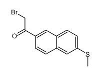 2-bromo-1-(6-methylsulfanylnaphthalen-2-yl)ethanone结构式