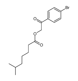 [2-(4-bromophenyl)-2-oxoethyl] 6-methylheptanoate结构式