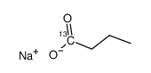 丁酸钠-1-13C结构式