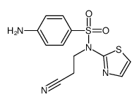 4-amino-N-(2-cyanoethyl)-N-(1,3-thiazol-2-yl)benzenesulfonamide结构式