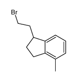 1-(2-bromoethyl)-4-methyl-2,3-dihydro-1H-indene Structure
