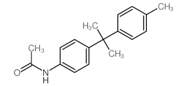 Acetamide,N-[4-[1-methyl-1-(4-methylphenyl)ethyl]phenyl]- Structure