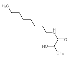 Propanamide,2-hydroxy-N-octyl- Structure