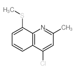 Quinoline,4-chloro-2-methyl-8-(methylthio)-结构式
