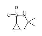 N-(1,1-二甲基乙基)-环丙烷磺胺结构式