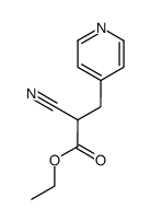 ethyl 2-cyano-3-(pyridin-4-yl)propanoate, Structure