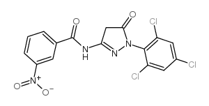 1-(2’,4’,6’-三氯苯基)-3-(间硝基苯甲酰胺基)-5-吡唑酮结构式
